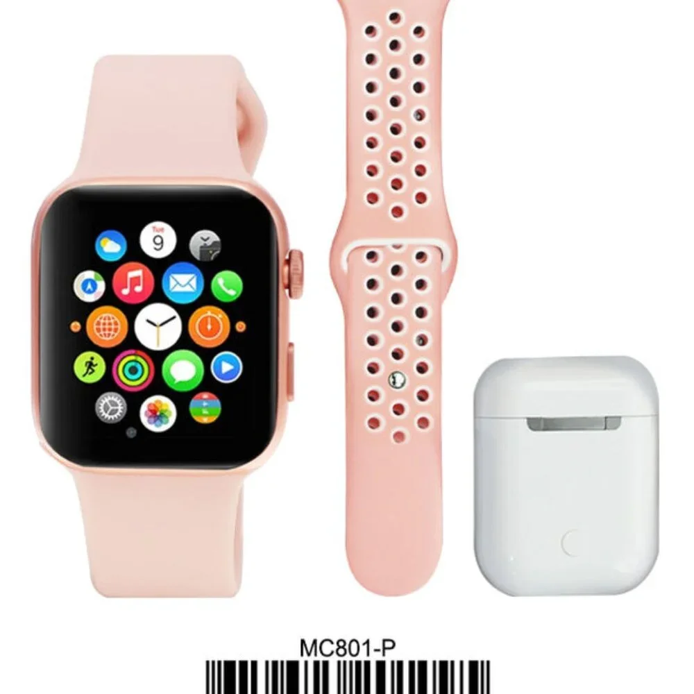 MC801 Pink Smart Watch Combo Set - Gift Box NEW